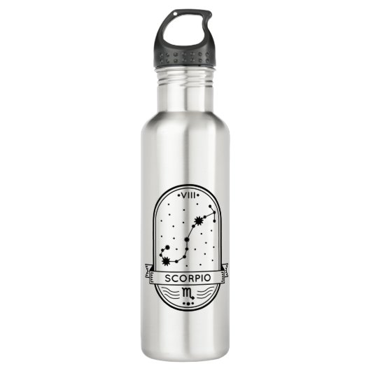 ZODIAC BADGE CONSTELLATION SCORPIO STROKE WATERFLES (Voorkant)