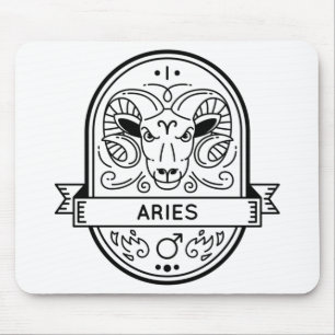 ZODIAC BADGE SYMBOL ARIES STROKE MUISMAT