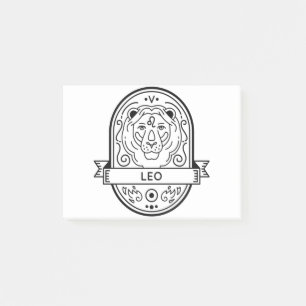 ZODIAC BADGE SYMBOL LEO STROOM POST-IT® NOTES