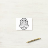 ZODIAC BADGE SYMBOL LEO STROOM POST-IT® NOTES (Op bureau)