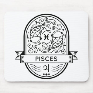 ZODIAC BADGE SYMBOL PISCES STROOM MUISMAT