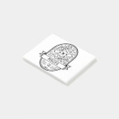 ZODIAC BADGE SYMBOL PISCES STROOM POST-IT® NOTES (Schuin)