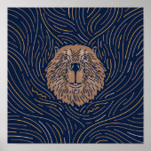 Zodiac Beaver Animal Print | Afdrukken Beaver (Voorkant)