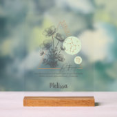 Zodiac Birth Flower Art Personalized Virgo Venin (Neutre)