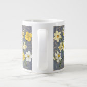 Zodiac Birth Flower Personalized Mug Extra Grote Beker (Achterkant)