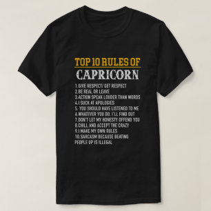 Zodiac Birthday Capricorn Zee Goat T-shirt