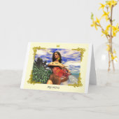 ZODIAC BIRTHDAY SIGNS / AQUARIUS KAART (Gele Bloem)