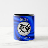 Zodiac Blue Pisces Mug (Centre)