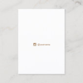 Zodiac Boho Stars Black Earring Ketting Visitekaartje (Achterkant)