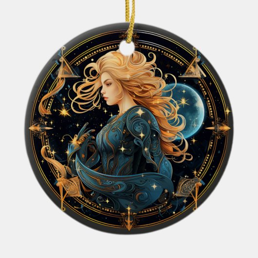 Zodiac Boogschutter gepersonaliseerd astrologie Or Keramisch Ornament (Voorkant)