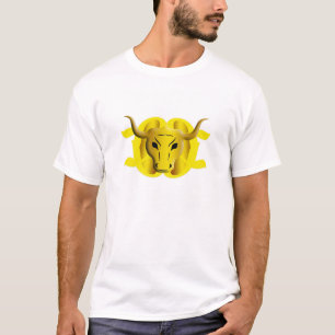 Zodiac Bull Sign Taurus Design T-shirt