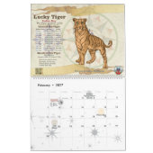 Zodiac Calendar 2016 Kalender (Feb 2027)