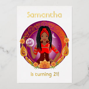 Zodiac Cancer Birthday Party Folie Uitnodiging