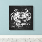 Zodiac  Cancer Canvas Afdruk (Insitu (Houten vloer))