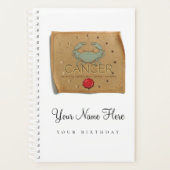 Zodiac - Cancer - Personalized Day Planner (Devant)