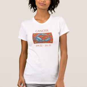 Zodiac Cancer t-shirt dames texte
