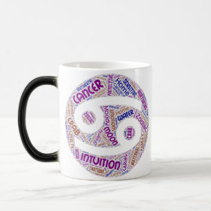 Zodiac-Cancer Word Art Magische Mok