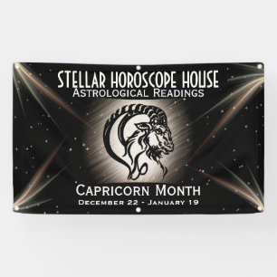 Zodiac Capricorn Banner maakt het om het even welk