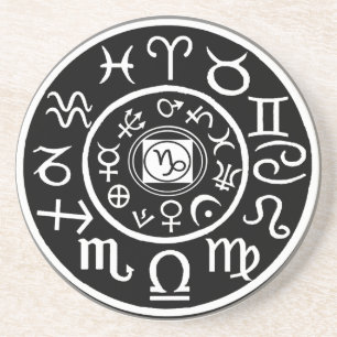 Zodiac - Capricorn Constellation Zandsteen Onderzetter