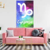 Zodiac: Capricorn Dates Canvas Afdruk (Insitu (Woonkamer))