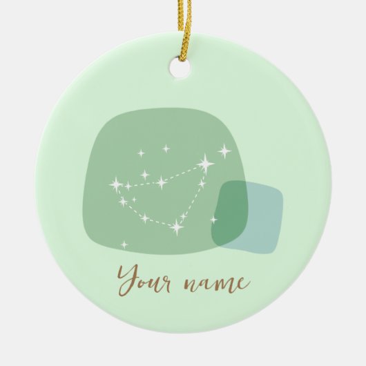 Zodiac Capricorn Keramisch Ornament (Voorkant)