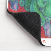 Zodiac Capricorn mousepad witte grens Muismat (Hoek)