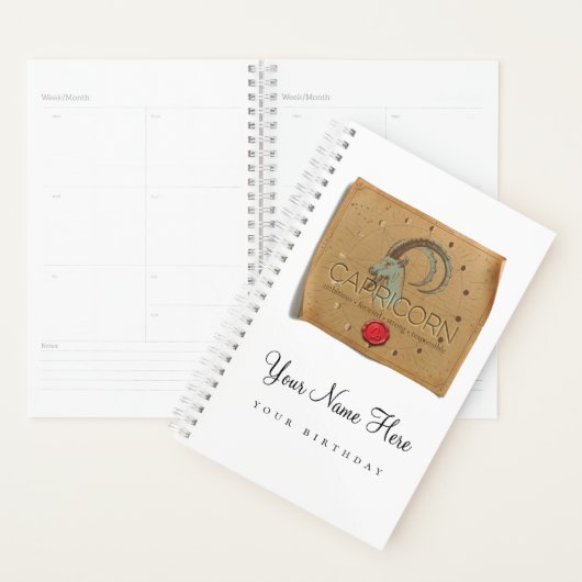 Zodiac - Capricorn - Personalized Day Planner (Display)