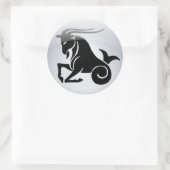 Zodiac Capricorn Ronde Sticker (Tas)