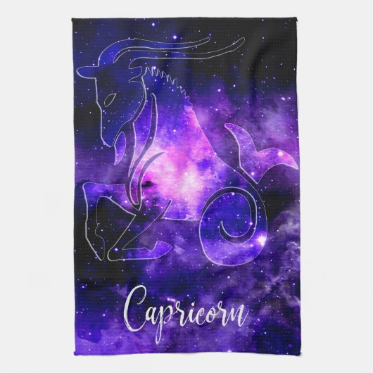 Zodiac: Capricorn Theedoek (Verticaal)