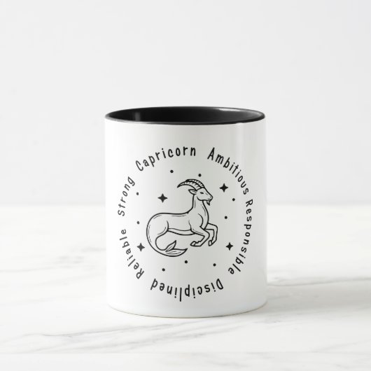 Zodiac Capricorne Mug (Centre)