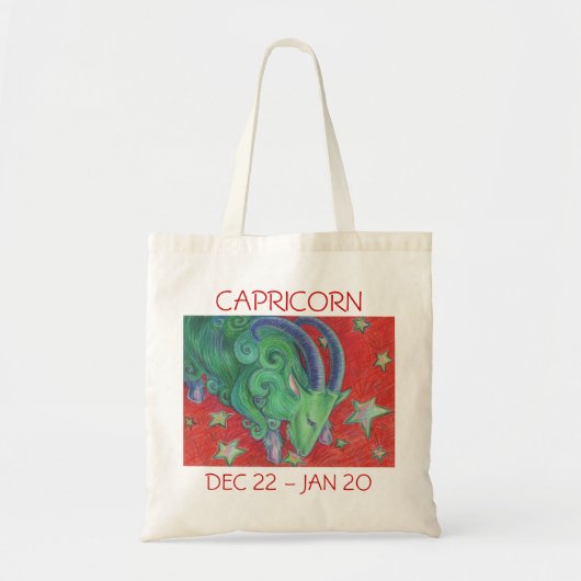 Zodiac Capricorne sac fourre-tout texte (Devant)