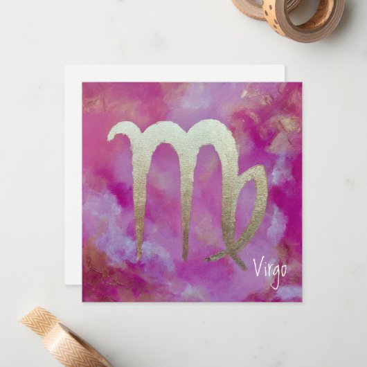 Zodiac : cartes VIRGO (Devant/Arrière en situation)