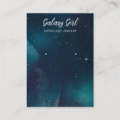 Zodiac Celestial Star Earring Jewelry Display Visitekaartje (Voorkant)