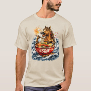 Zodiac Chinees Nieuwjaar van het Paard 2026 Ramen T-shirt