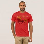 Zodiac Chinese New Year 2026 Yang Fire Horse T-shirt (Voorkant volledig)