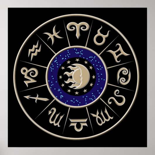 Zodiac Circle Poster (Voorkant)