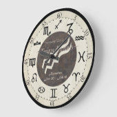 Zodiac Clock - Aquarius Grote Klok (Hoek)
