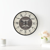 Zodiac Clock - Gemini Grote Klok (Huis)