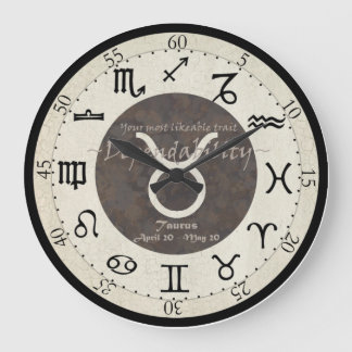 Zodiac Clock - Taurus Grote Klok