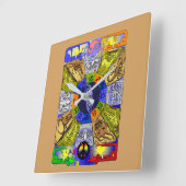 Zodiac Clock Vierkante Klok (Hoek)