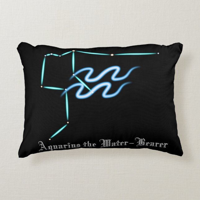 Zodiac Constellation Aquarius Accent Pillow Accent Kussen (Voorkant)