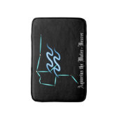 Zodiac Constellation Aquarius Bath Mat (Voorkant Verticaal)