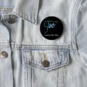 Zodiac Constellation Aquarius Button (In situ)