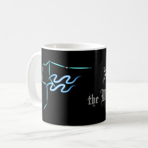 Zodiac Constellation Aquarius Coffee Mok