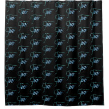 Zodiac Constellation Aquarius Shower Curtain