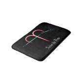 Zodiac Constellation Aries Bath Mat (Gekanteld)