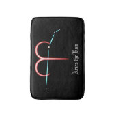 Zodiac Constellation Aries Bath Mat (Voorkant Verticaal)