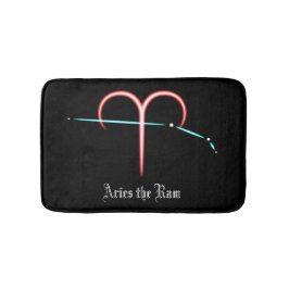 Zodiac Constellation Aries Bath Mat