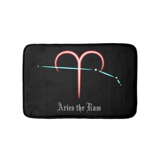 Zodiac Constellation Aries Bath Mat (Voorkant)