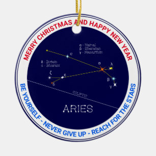 Zodiac Constellation Aries Keramisch Ornament